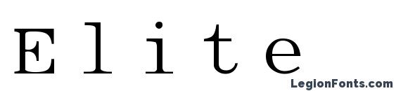 Elite Font, Serif Fonts