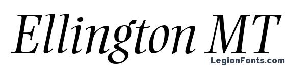 Ellington MT Light Italic Font