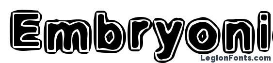Embryonic inside font, free Embryonic inside font, preview Embryonic inside font