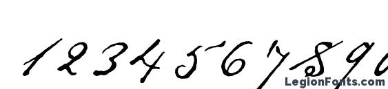 EmilyAustin Font, Number Fonts