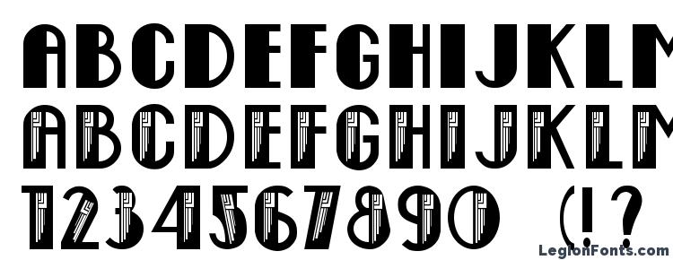 glyphs Empire State Deco font, сharacters Empire State Deco font, symbols Empire State Deco font, character map Empire State Deco font, preview Empire State Deco font, abc Empire State Deco font, Empire State Deco font