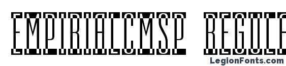 шрифт Empirialcmsp regular, бесплатный шрифт Empirialcmsp regular, предварительный просмотр шрифта Empirialcmsp regular