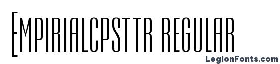 Empirialcpsttr regular Font
