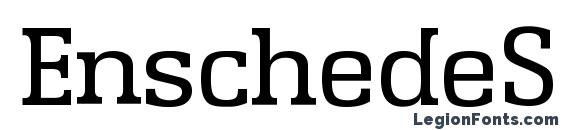 шрифт EnschedeSerial Regular, бесплатный шрифт EnschedeSerial Regular, предварительный просмотр шрифта EnschedeSerial Regular