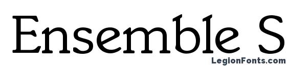 шрифт Ensemble SSi, бесплатный шрифт Ensemble SSi, предварительный просмотр шрифта Ensemble SSi