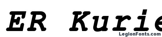 шрифт ER Kurier 1251 Bold Italic, бесплатный шрифт ER Kurier 1251 Bold Italic, предварительный просмотр шрифта ER Kurier 1251 Bold Italic