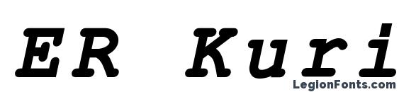 ER Kurier KOI8 R Bold Italic Font
