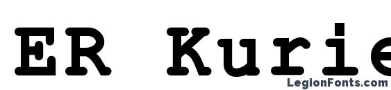 шрифт ER Kurier Mac Bold, бесплатный шрифт ER Kurier Mac Bold, предварительный просмотр шрифта ER Kurier Mac Bold