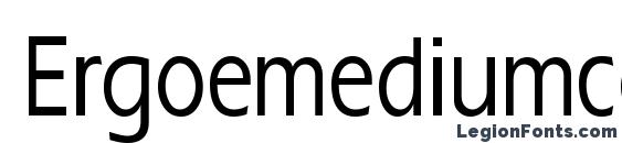 шрифт Ergoemediumcondensed, бесплатный шрифт Ergoemediumcondensed, предварительный просмотр шрифта Ergoemediumcondensed
