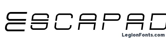 шрифт Escapade, бесплатный шрифт Escapade, предварительный просмотр шрифта Escapade