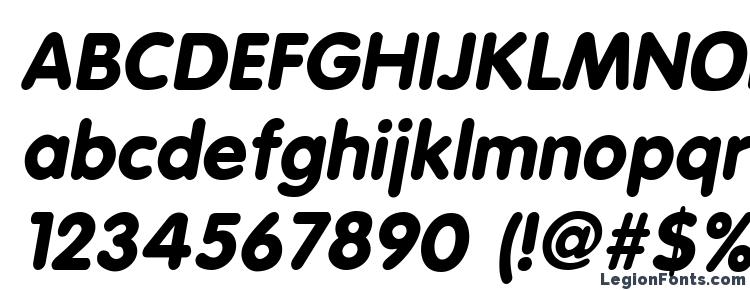 глифы шрифта Esf rounded bold italic, символы шрифта Esf rounded bold italic, символьная карта шрифта Esf rounded bold italic, предварительный просмотр шрифта Esf rounded bold italic, алфавит шрифта Esf rounded bold italic, шрифт Esf rounded bold italic