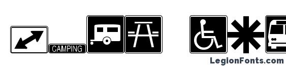 ESRI Transportation & Civic font, free ESRI Transportation & Civic font, preview ESRI Transportation & Civic font