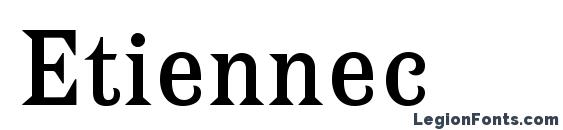 шрифт Etiennec, бесплатный шрифт Etiennec, предварительный просмотр шрифта Etiennec