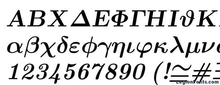 Euclid bold italic font