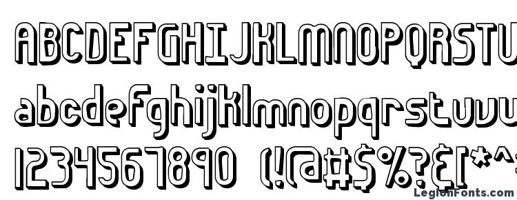 глифы шрифта Euphoric 3D BRK, символы шрифта Euphoric 3D BRK, символьная карта шрифта Euphoric 3D BRK, предварительный просмотр шрифта Euphoric 3D BRK, алфавит шрифта Euphoric 3D BRK, шрифт Euphoric 3D BRK