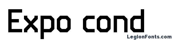 шрифт Expo cond, бесплатный шрифт Expo cond, предварительный просмотр шрифта Expo cond