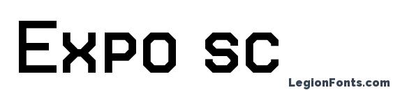 шрифт Expo sc, бесплатный шрифт Expo sc, предварительный просмотр шрифта Expo sc
