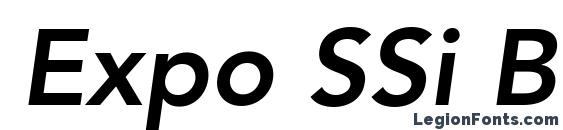 Expo SSi Bold Italic font, free Expo SSi Bold Italic font, preview Expo SSi Bold Italic font