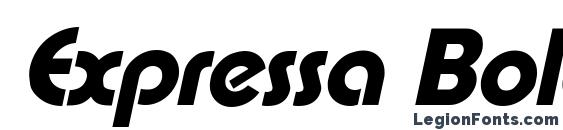 Expressa Bold Italic Font