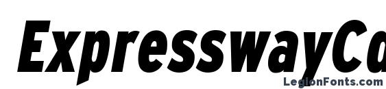 шрифт ExpresswayCdXb Italic, бесплатный шрифт ExpresswayCdXb Italic, предварительный просмотр шрифта ExpresswayCdXb Italic