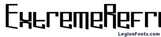 шрифт ExtremeRefresh, бесплатный шрифт ExtremeRefresh, предварительный просмотр шрифта ExtremeRefresh