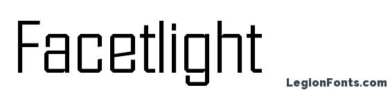 Facetlight font, free Facetlight font, preview Facetlight font