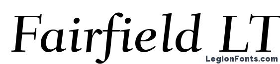 Шрифт Fairfield LT 55 Caption Medium, Типографические шрифты