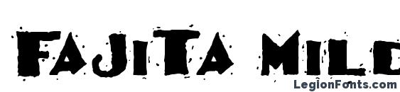 шрифт Fajita mild regular, бесплатный шрифт Fajita mild regular, предварительный просмотр шрифта Fajita mild regular