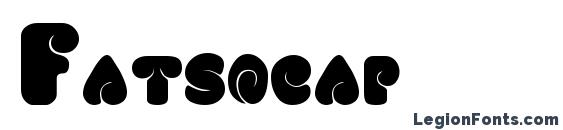 шрифт Fatsocap, бесплатный шрифт Fatsocap, предварительный просмотр шрифта Fatsocap
