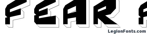 шрифт Fear factor 3d, бесплатный шрифт Fear factor 3d, предварительный просмотр шрифта Fear factor 3d