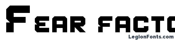 Шрифт Fear factor smallcaps