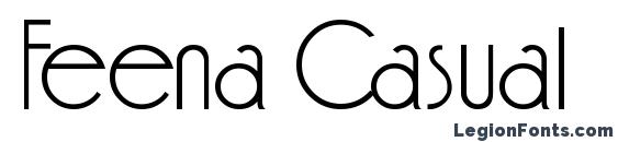 шрифт Feena Casual, бесплатный шрифт Feena Casual, предварительный просмотр шрифта Feena Casual