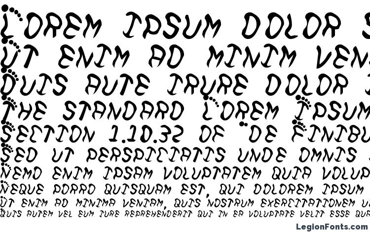 specimens Feetish font, sample Feetish font, an example of writing Feetish font, review Feetish font, preview Feetish font, Feetish font