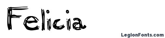 шрифт Felicia, бесплатный шрифт Felicia, предварительный просмотр шрифта Felicia