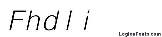 шрифт Fhdli, бесплатный шрифт Fhdli, предварительный просмотр шрифта Fhdli