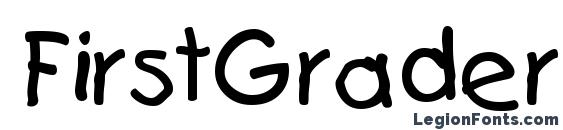 шрифт FirstGrader Regular, бесплатный шрифт FirstGrader Regular, предварительный просмотр шрифта FirstGrader Regular