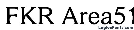 FKR Area51Life Font, Serif Fonts