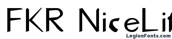 FKR NiceLife Medium font, free FKR NiceLife Medium font, preview FKR NiceLife Medium font