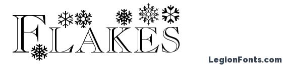 Flakes font, free Flakes font, preview Flakes font