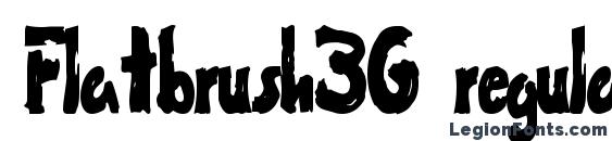 Шрифт Flatbrush36 regular ttcon