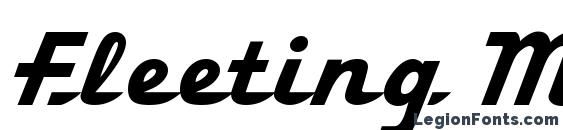 шрифт Fleeting MF, бесплатный шрифт Fleeting MF, предварительный просмотр шрифта Fleeting MF