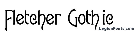 Fletcher Gothic font, free Fletcher Gothic font, preview Fletcher Gothic font