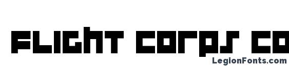 Flight Corps Condensed Font, Bold Fonts