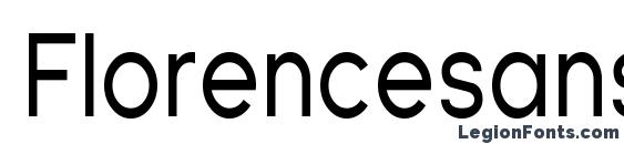 Florencesans Cond font, free Florencesans Cond font, preview Florencesans Cond font