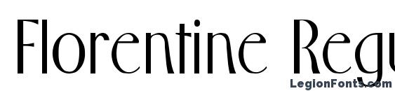 шрифт Florentine Regular, бесплатный шрифт Florentine Regular, предварительный просмотр шрифта Florentine Regular