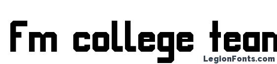 Fm college team font, free Fm college team font, preview Fm college team font
