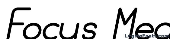 шрифт Focus Medium Italic, бесплатный шрифт Focus Medium Italic, предварительный просмотр шрифта Focus Medium Italic