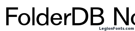 FolderDB Normal Font
