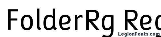 шрифт FolderRg Regular, бесплатный шрифт FolderRg Regular, предварительный просмотр шрифта FolderRg Regular