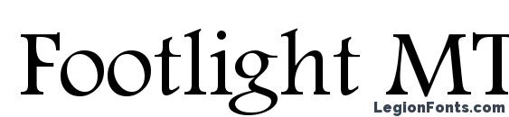 шрифт Footlight MT Light, бесплатный шрифт Footlight MT Light, предварительный просмотр шрифта Footlight MT Light